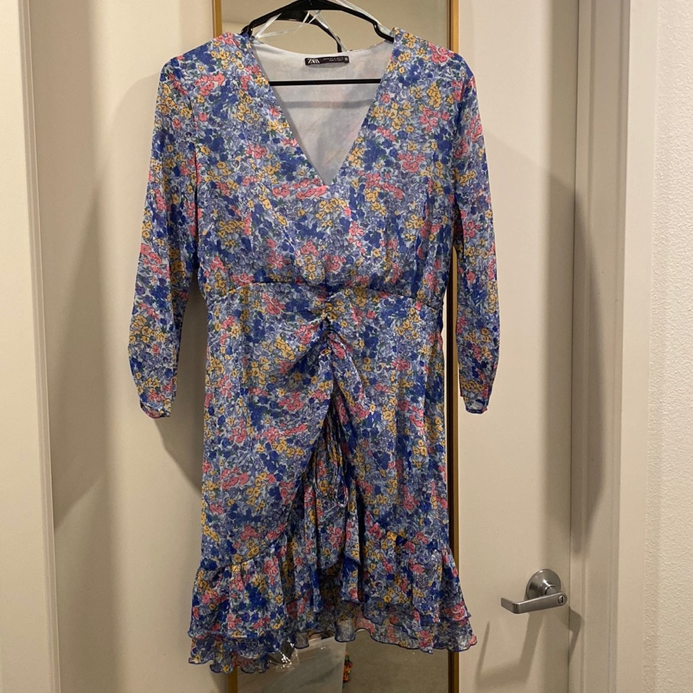 Zara floral dress size M